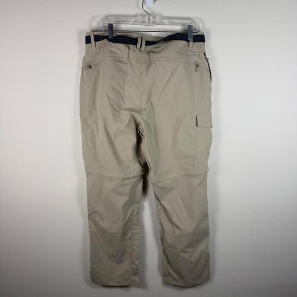 NWT L.L. Bean Tropicwear Cargo Zip Off Pant Size Large - Picture 3 of 4
